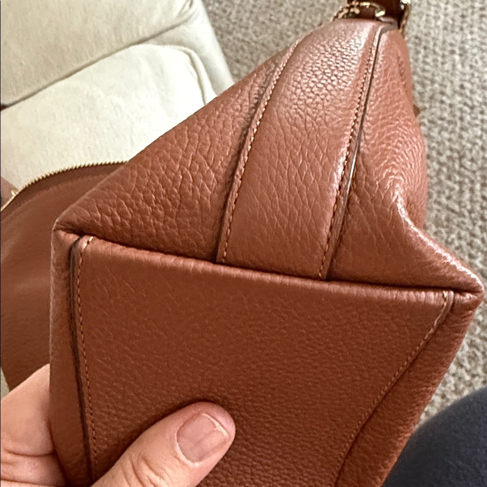 Coach Chestnut Leather Shoulder Bag - Picture 6 of 6